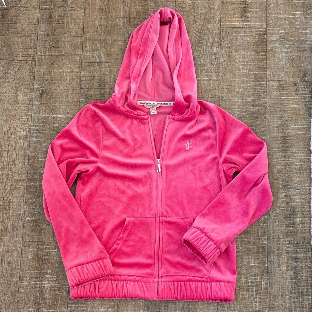 Juicy Couture Vibrant Pink Kids Hoodie